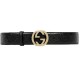 Gucci Signature leather belt black