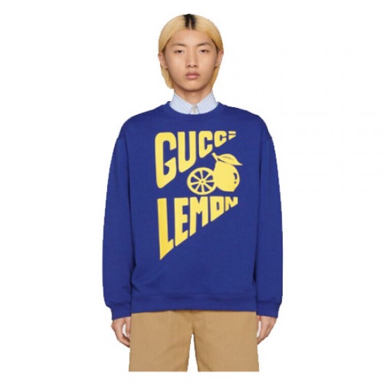 Gucci lemon printed cotton sweater