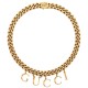 GUCCI necklace with handwriting Gold