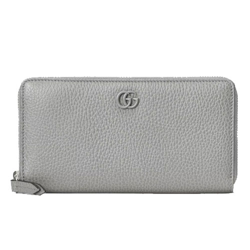 GG Marmont Zip Around Wallet Gray