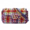 GG Marmont small shoulder bag weave