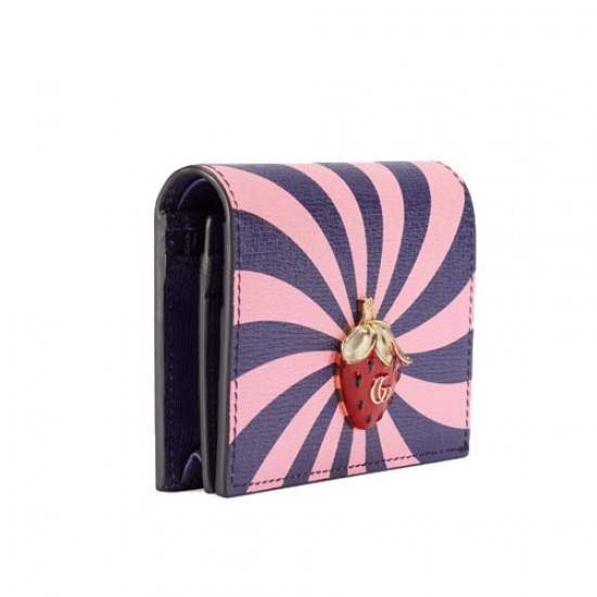 Card case wallet with Double G strawberry